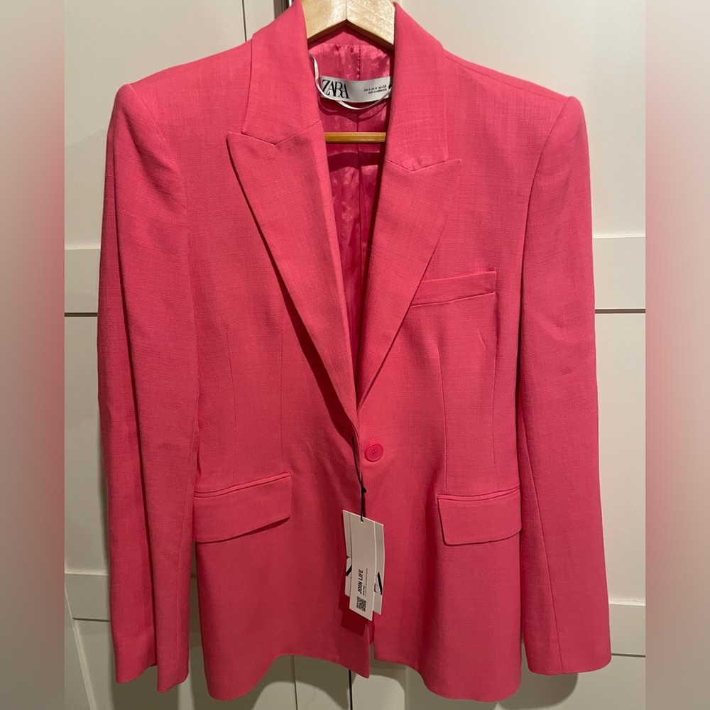 Zara pink blazer